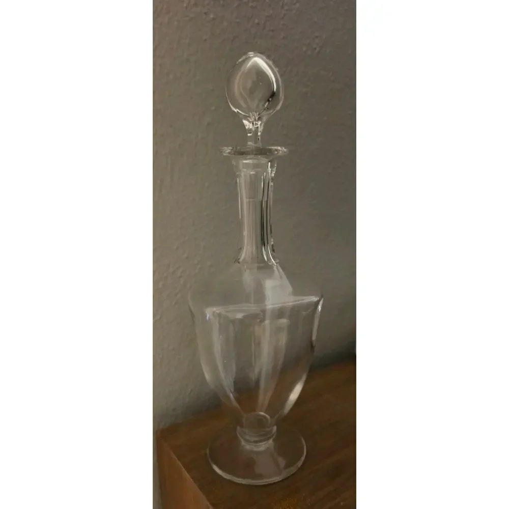 Baccarat France Crystal Genova Pattern Wine Liquor Decanter Footed 12